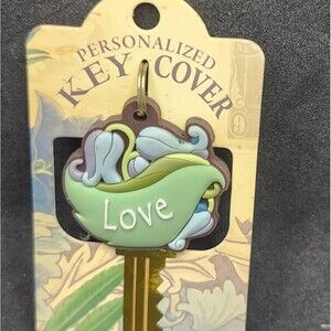 Love Personalized Key Cover with Leaf Design